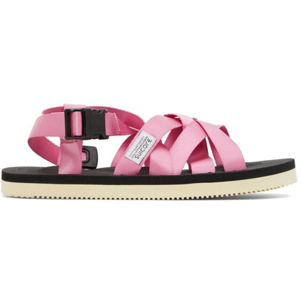 Suicoke Pink Multi-Strap Open-Toe Sandal